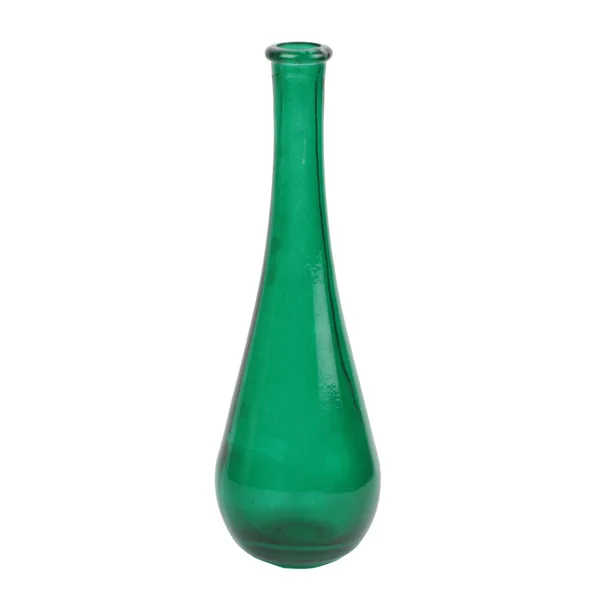 Botella de vidrio verde vacía — Foto de Stock