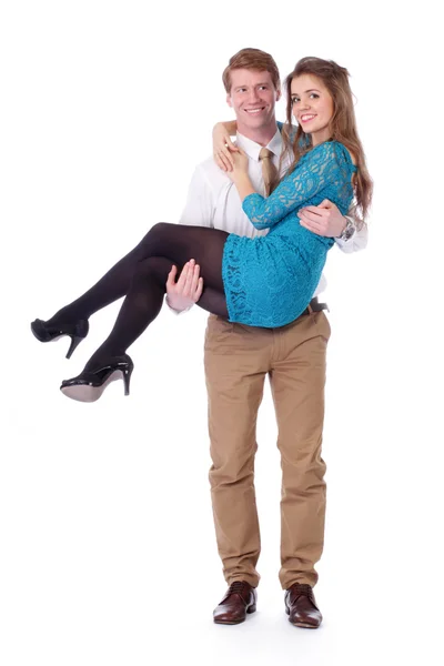 Happy attractive couple — Stock Photo, Image