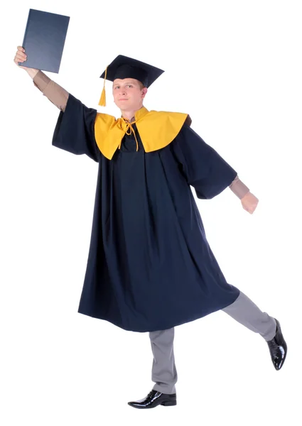 Graduation student with diploma — Stock Photo, Image
