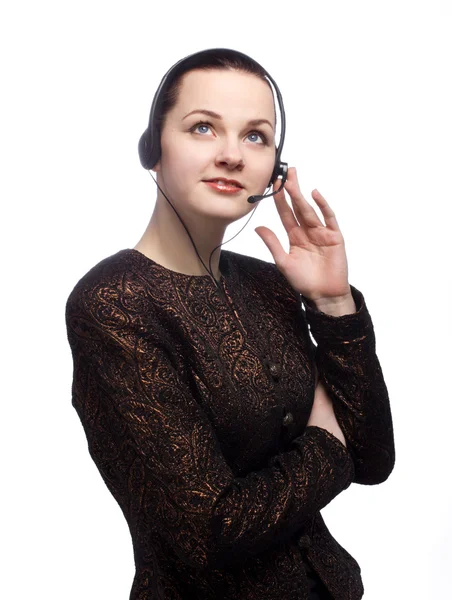 Portrait of a female customer service representative — Stock Photo, Image