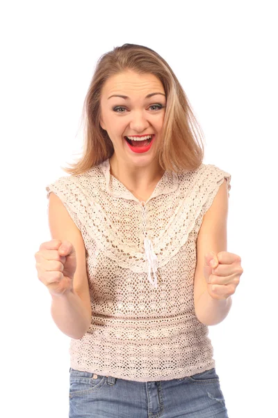 Portrait of happy woman — Stock Photo, Image