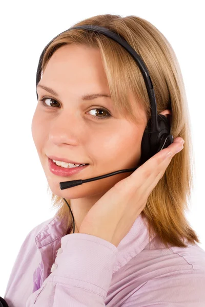 Portrait of a female customer service — Stock Photo, Image