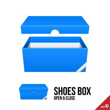 shoes box design vector
