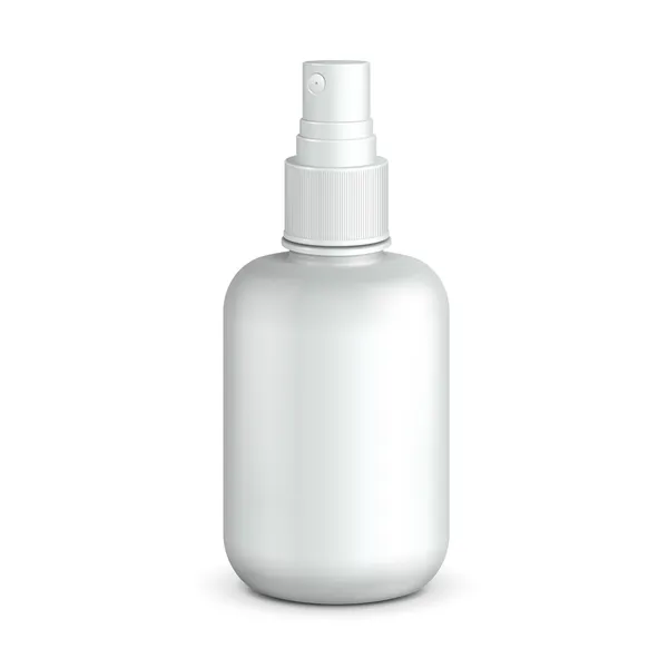 Spray geneeskunde antiseptische drugs plastic fles witte. klaar voor uw ontwerp. product verpakking vector eps10 — Stockvector