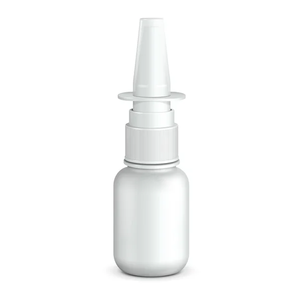 Spray Medical Nasal Antiseptic Drugs Plastic Bottle White. Ready For Your Design. Product Packing Vector EPS10 — Stock Illustration Spray Medical Nasal Antiseptic Drugs Plastic Bottle White. Ready For Your Design. Product Packing Vector EPS10 Stock Illustration