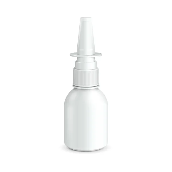 Spray Medical Nasal Antiseptic Drugs Plastic Bottle White. Ready For Your Design. Product Packing Vector EPS10 — Stock Illustration Spray Medical Nasal Antiseptic Drugs Plastic Bottle White. Ready For Your Design. Product Packing Vector EPS10 Stock Vector