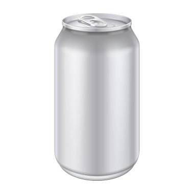 metal alüminyum içecek 500 ml., tasarım için hazır olabilir. vektör eps10 ambalaj ürün