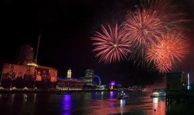 Thames Festival Fireworks 2012 clipart
