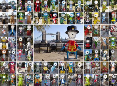 mandeville ve Wenlock 2012 Olimpiyat maskotlar