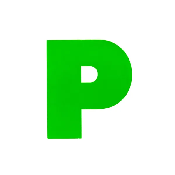P Plate — Stock Photo, Image
