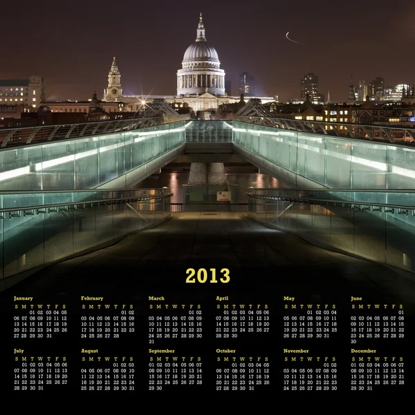 London Calendar 2013 — Stock Photo, Image