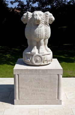 India in Flanders Fields Monument in Ypres clipart