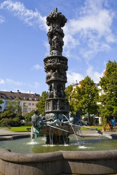 Historiensaeule (Coluna de História) em Koblenz — Fotografia de Stock