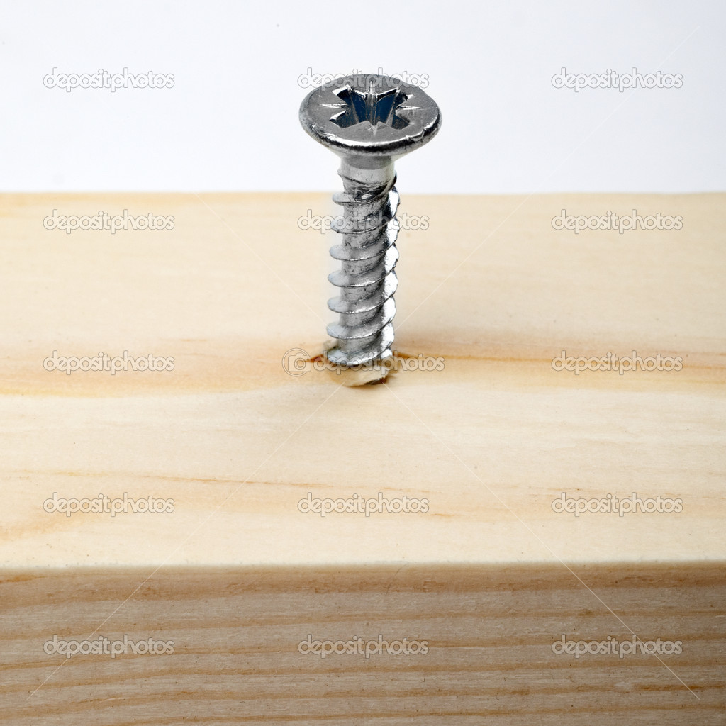 Screw in Wood Stock Photo by ©chrisdorney 12890327