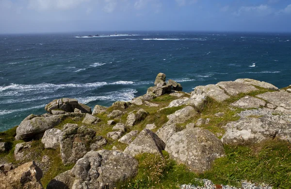 Land's end üzerinden Atlantik okyanus manzarası — Stok fotoğraf