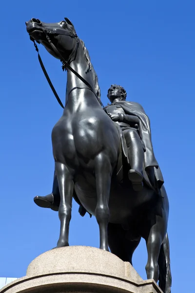 Statue du duc de Wellington à la Banque d'Angleterre — Photo