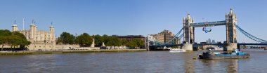 Londra ve tower bridge panorama