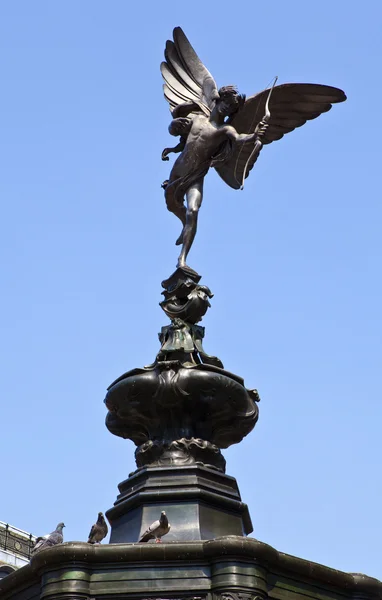 Estatua de Eros en Piccadilly Circus — Foto de Stock