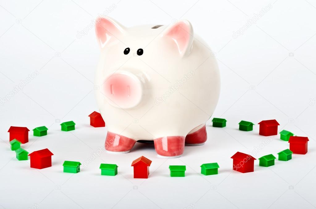 Piggy Bank Saving for a Home