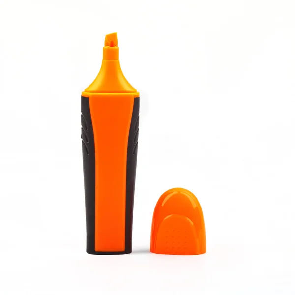 Orange Highlighter Pen — Stock Photo, Image