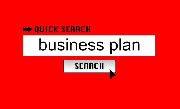 Business plan zoeken — Stockfoto
