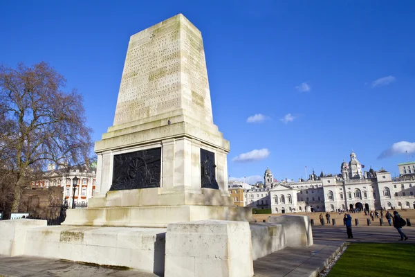 Garde Denkmal und Parade der Pferdegarde — Stockfoto