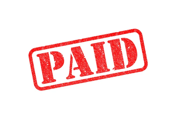 'PAID' Stamp — Stock Photo, Image