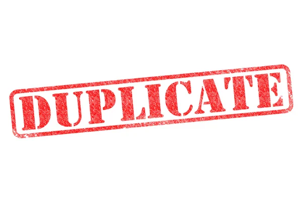 Duplicaat — Stockfoto