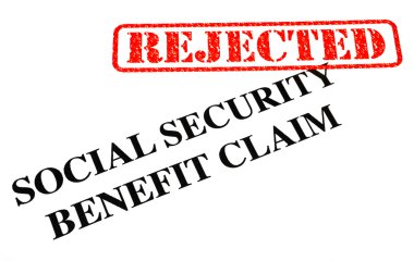 Social Security Benefit Claim REJECTED clipart