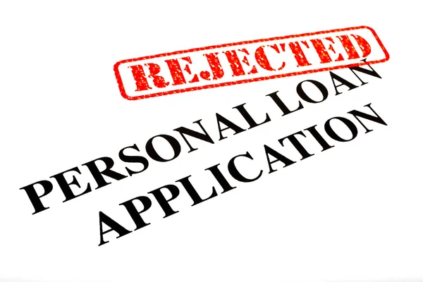 Kişisel kredi başvurusu reddedildi — Stok fotoğraf