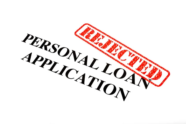 Osobiste pożyczki wniosek odrzucony — Zdjęcie stockowe