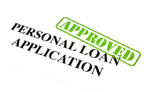 Personal Loan Application APPROVED — Stock Photo, Image