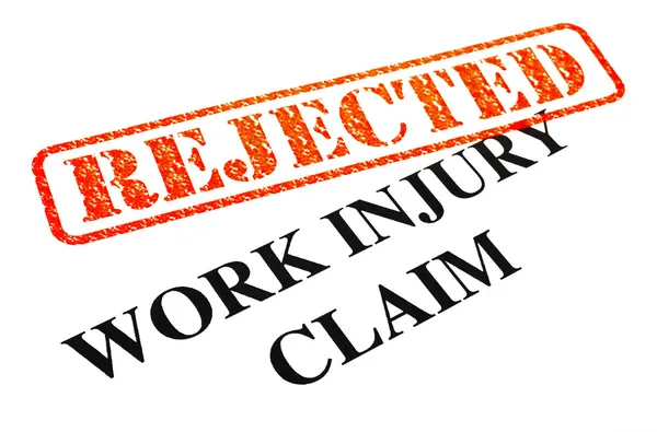 Reclamação de lesão de trabalho rejeitada — Fotografia de Stock