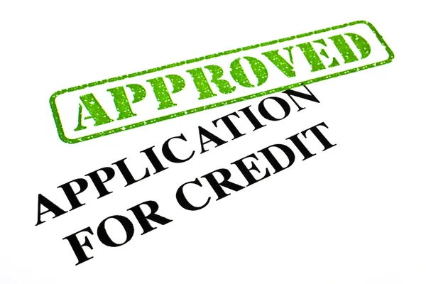 Wniosek o kredyt zatwierdzone — Zdjęcie stockowe