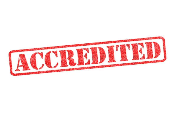 ACCREDITED Stamp — Stock Photo, Image