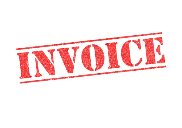 INVOICE Stamp — Stock Photo, Image