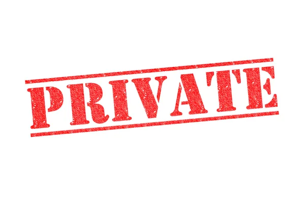 PRIVATE Stamp — Stock Photo, Image