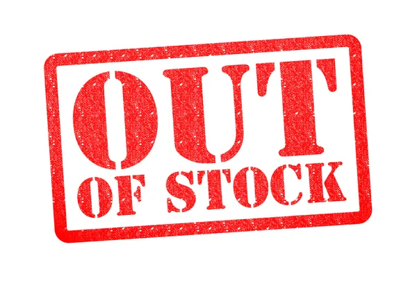 OUT OF STOCK Rubber Stamp — Stock Photo, Image