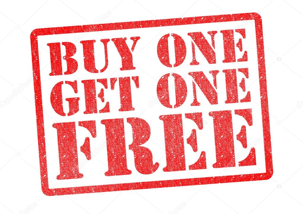 BUY ONE GET ONE FREE Rubber Stamp