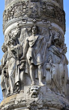 Close-up Details on the Congress Column in Brussels clipart