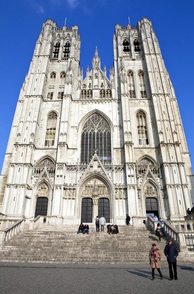 Brüksel 'deki St. Michael ve St. Gudula Katedrali — Stok fotoğraf