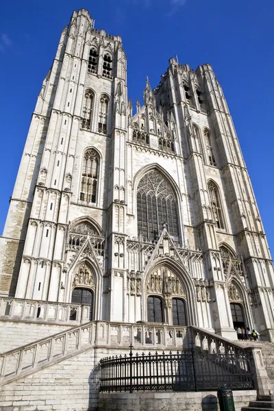 Catedral de San Miguel y Santa Gúdula en Bruselas —  Fotos de Stock