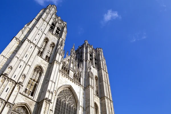 St. Michael and St. Gudula Cathedral in Brussels — Stock Photo, Image