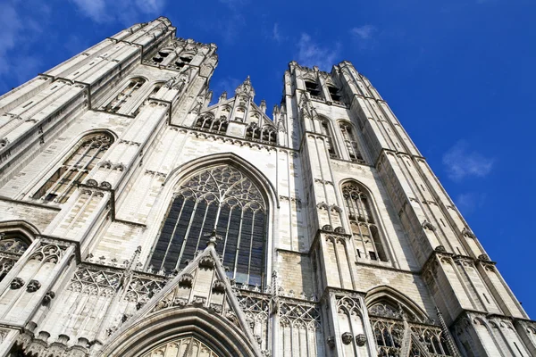 St. Michael and St. Gudula Cathedral in Brussels — Stock Photo, Image