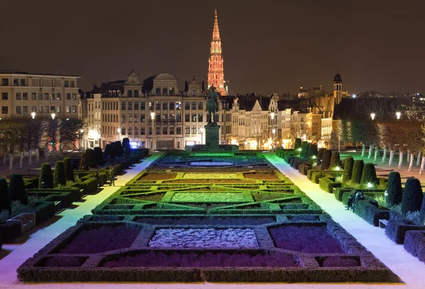 Blick vom mont des arts in Brüssel — Stockfoto