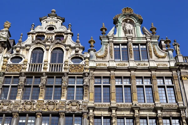 Guildhalls na Grand Place em Bruxelas . — Fotografia de Stock