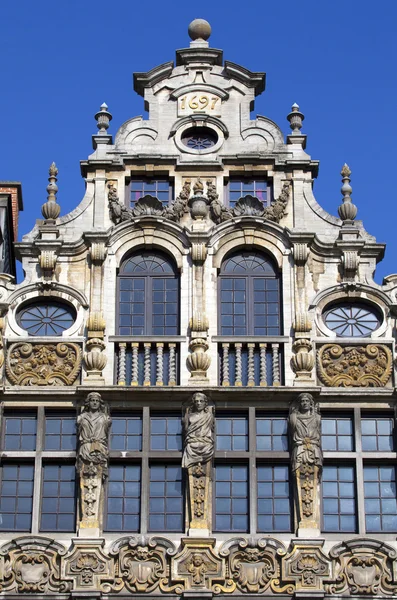Guildhalls in the Grand Place in Brussels. — Stock Photo, Image