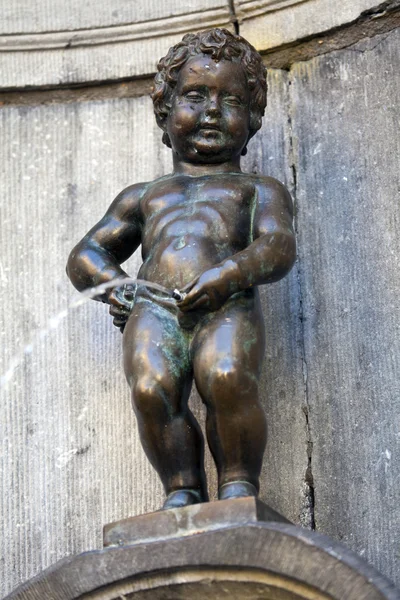 The famous Manneken Pis in Brussels — Stock Photo, Image