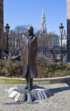 Bela Bartok Statue in Brussels clipart