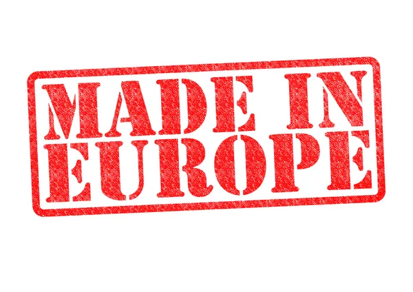 Made in Europe Carimbo de borracha — Fotografia de Stock